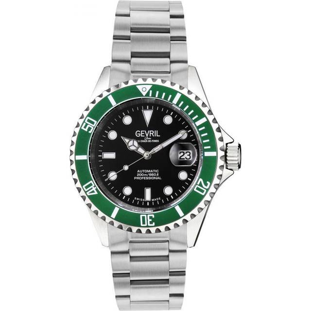 Wall Street Swiss Automatic Sellita SW200 Watch - Green - One Size