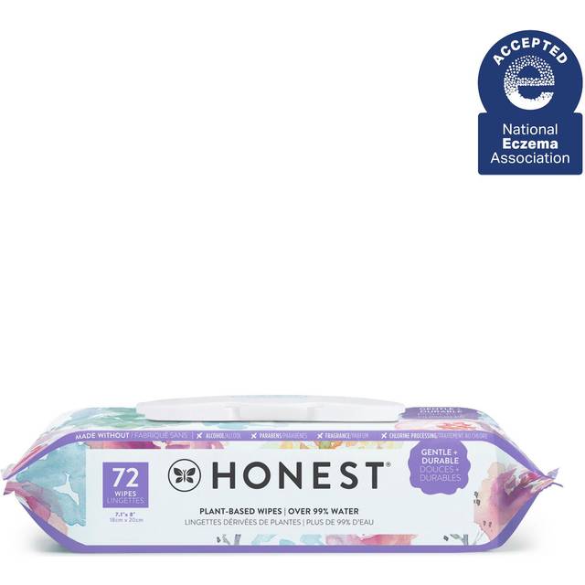 The Honest Company, Plant-Based Wipes, Rose Blossom, 72 Wipes