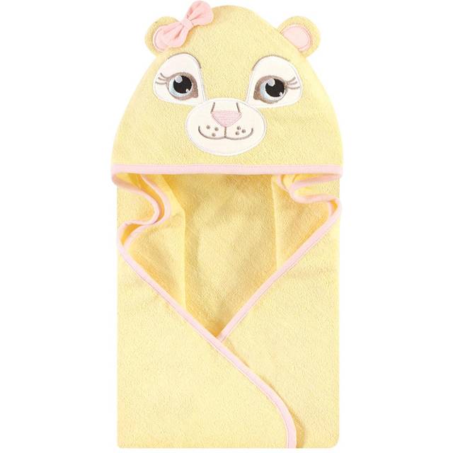 Hudson Baby Unisex Baby Cotton Animal Face Hooded Towel  Lion Girl  One Size
