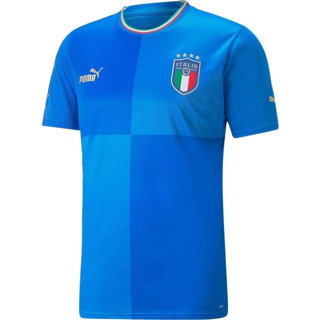 FIGC säsong 2022/23 officiell hem-T-shirt för herr, Ignite Blue-Ultra Blue, S