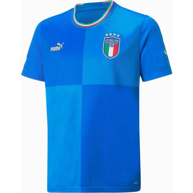 PUMA pojkar Tröja Säsong 2022/23 officiell hemtröja 765645, Ignite Blue-Ultra Blue, 128