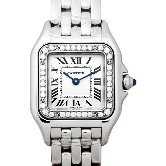 Panthère De Cartier Watch Mini Model, Quartz Movement, Steel