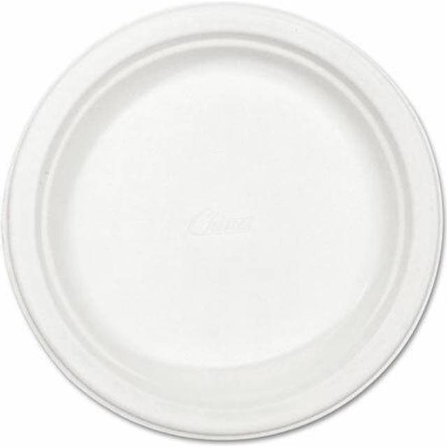 "Chinet Classic Paper Plates  8-3/4"""""""" Diameter  White  125/Pack (Verdict-PK)"