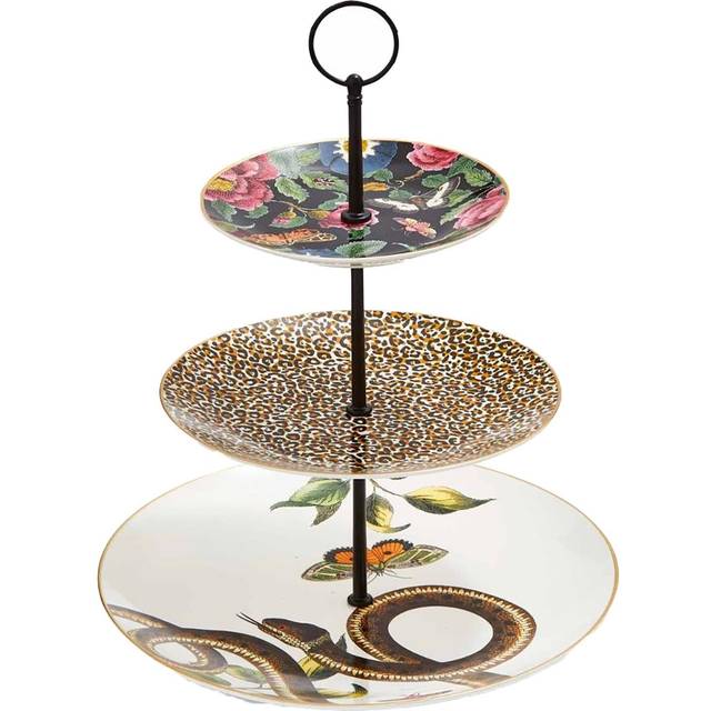 Creatures of Curiosity 3-Tier Cake Stand - Multi (33cm H X 27cm W X 27cm L)
