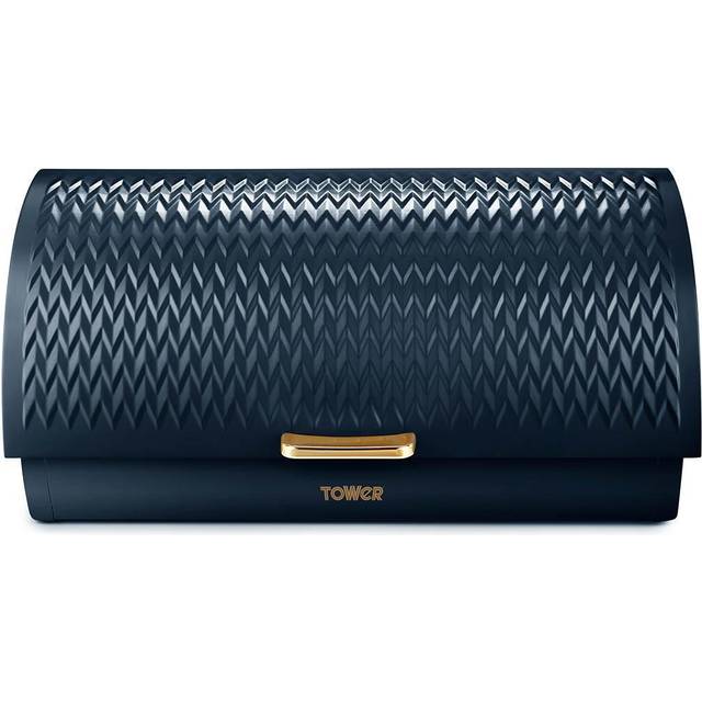 Tower Empire Roll Top Bread Bin Midnight Blue
