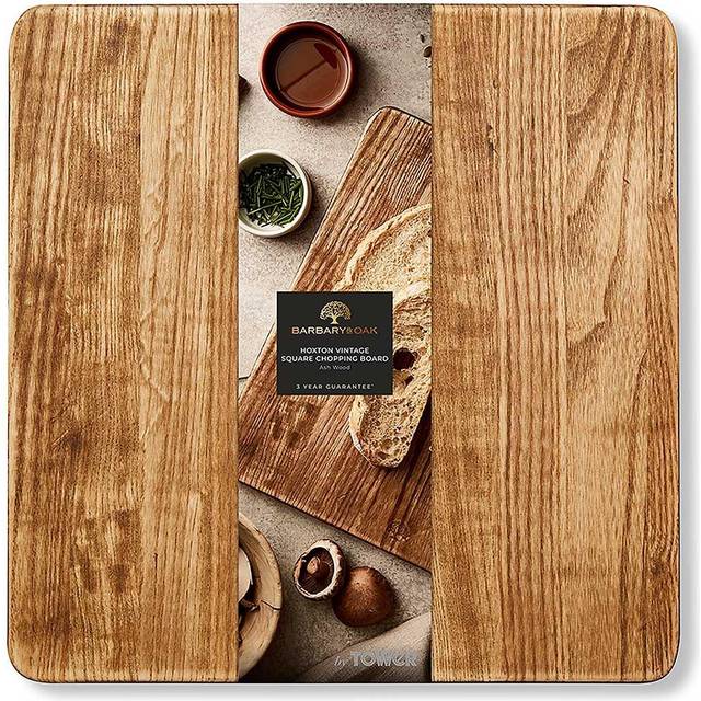 Tower Barbary & Oak Square Ash Wood Hoxton Vintage Chopping Board