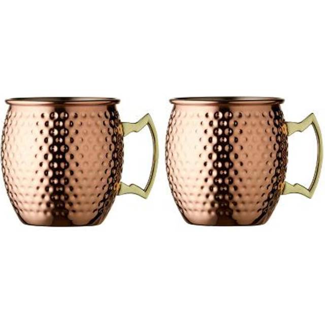 Lyngby Glas Moscow mule mugg 55 cl 2-pack Koppar - Guldfärgad