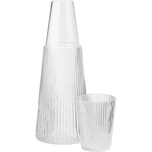 Pilastro karaff med glas, 1 liter, klar - Klar