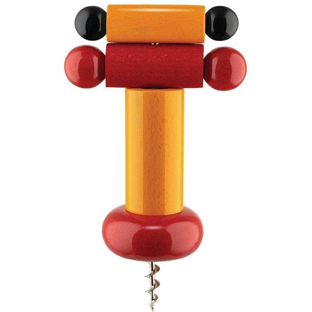 Alessi Twergi cork screw opener Yellow