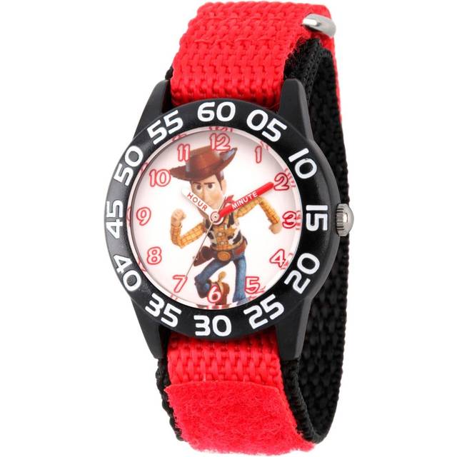 Disney Toy Story Kids' Plastic Time Teacher Analog Quartz Nylon Strap Watch