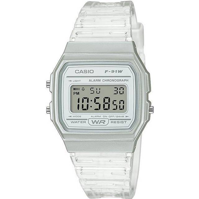 CASIO Waterproof Sports Unisex Mens White Digital - WHITE - Free