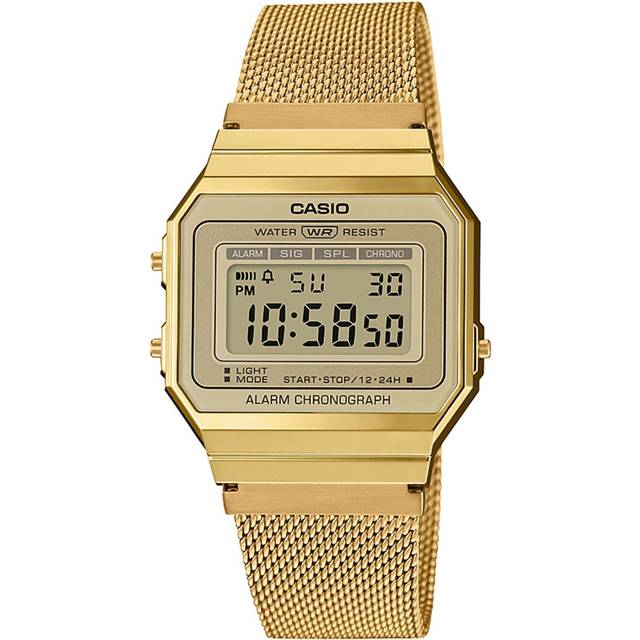 Casio Youth Vintage Gold Tone Stainless Steel Digital A700WMG-9A Unisex Watch