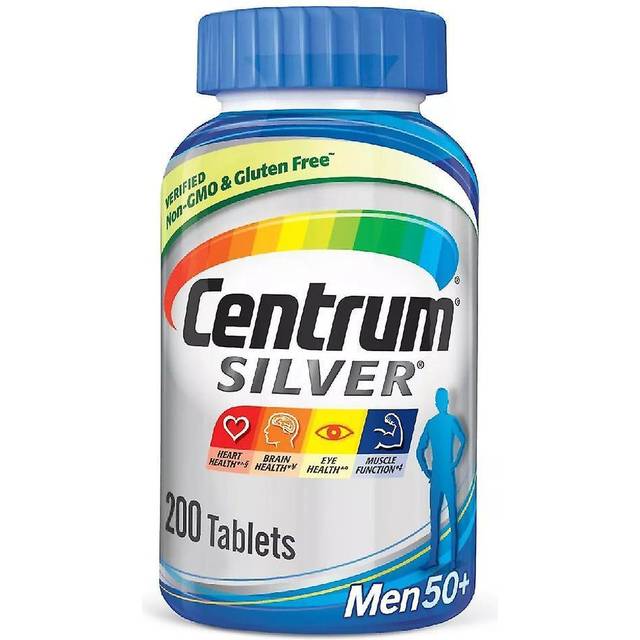 Centrum Silver Men 50 Plus Multivitamin-Multimineral Tablets 200 Tablets