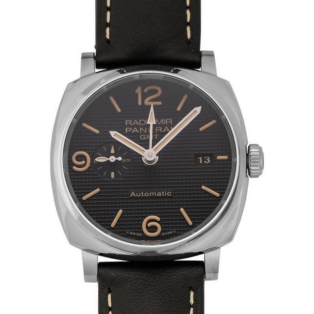 PANERAI Radiomir 1940 3Days GMT Acciaio 45MM AUTO Men's Watch PAM00627 - Black - 45 mm