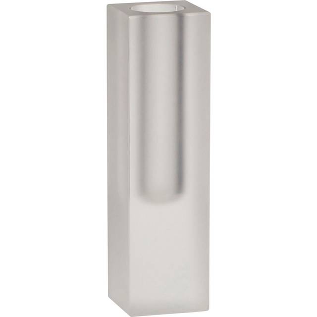 Hübsch Block candle slim 18 cm Frosted glass