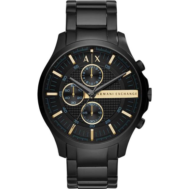 Armani Exchange Men&apos;s Black PVD Chronograph Hampton Watch