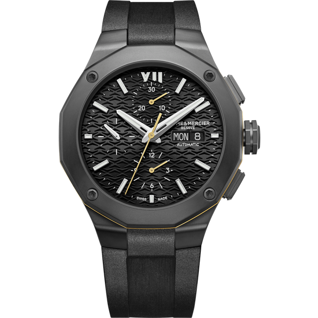Baume & Mercier Mens Riviera Watch 10625 - Black