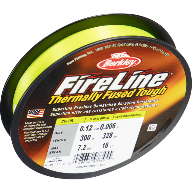 Berkley Fireline 300m Fl. Green - 0.15mm