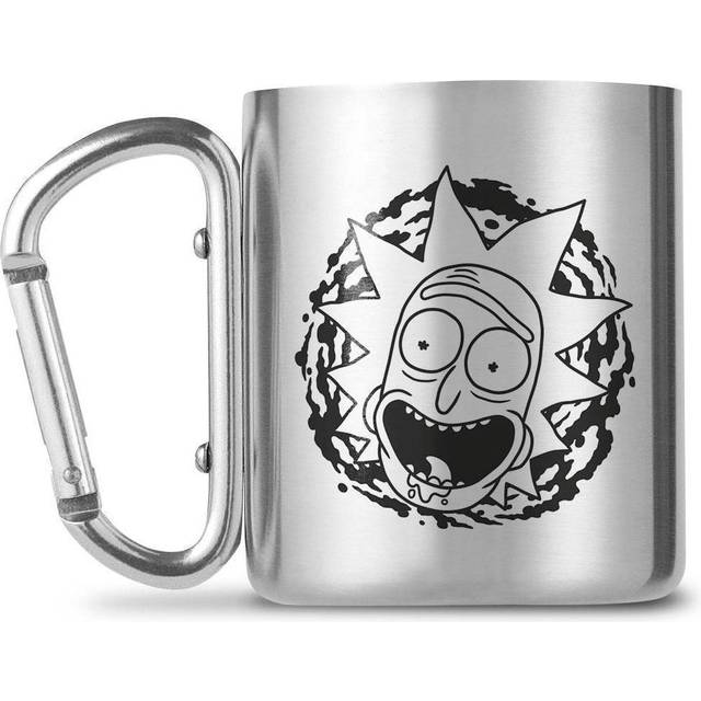 Rick And Morty Cup - Mug with Carabiner - silver-coloured - Standard