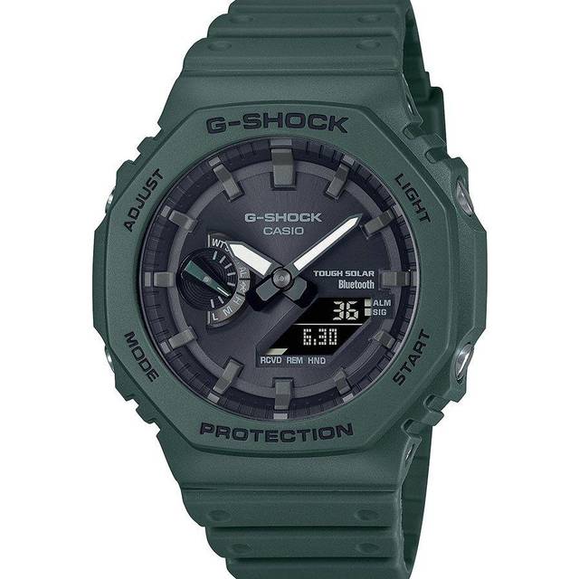 Casio G-Shock Bluetooth Solar 2100 Series Green Smartwatch GA-B2100-3AER - Black