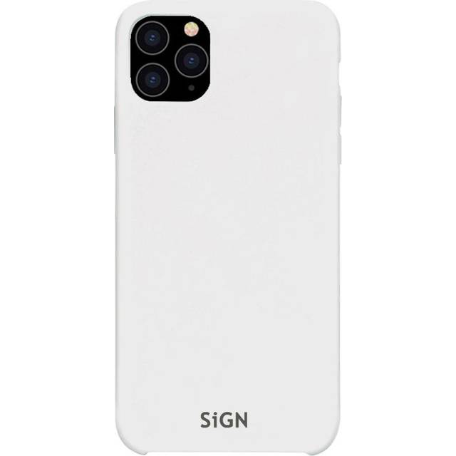 SiGN iPhone 11 Pro Max Skal Liquid Silicone - Vit