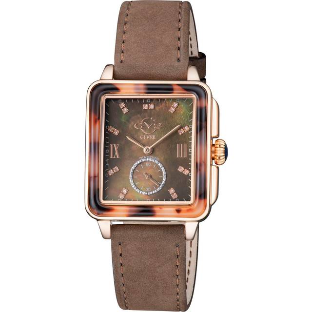 Womens Bari Tortoise Swiss Quartz Watch - Brown - One Size