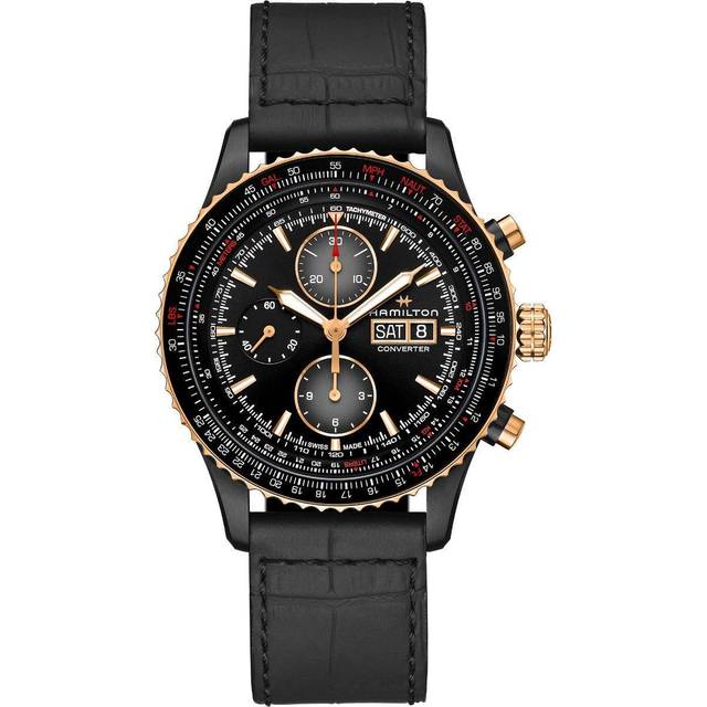 Hamilton Watch Khaki Aviation Converter Auto Chrono - Black