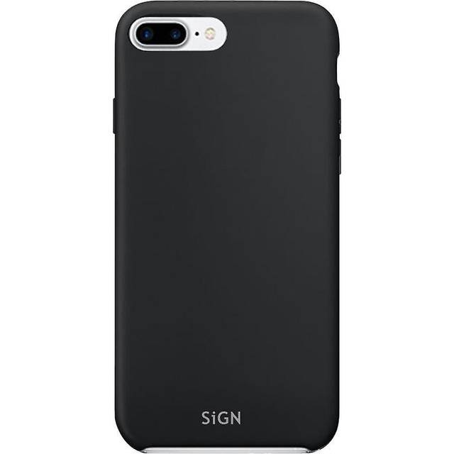 SiGN iPhone 7/8 Plus Skal Liquid Silicone - Svart