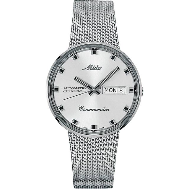 MIDO Commander 1959 37MM SS Silver Mesh Men's Watch M8429.4.21.13 - 37 mm