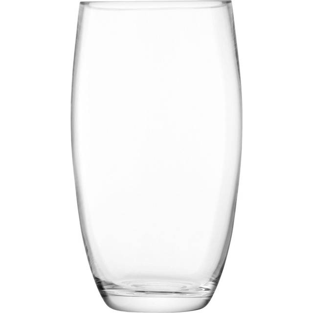 LSA International Flower Barrel Vase, H29cm, Clear