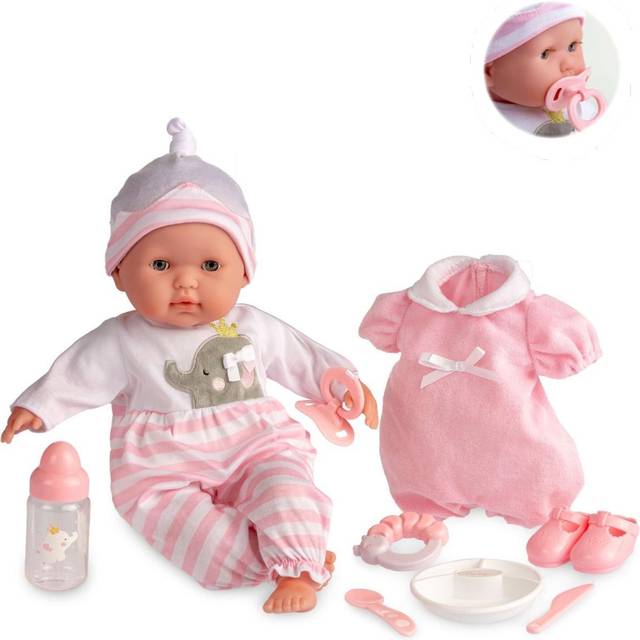 Berenguer Boutique 30040 Soft Body Baby Doll Gift Set - Open & Close Eyes, Pink