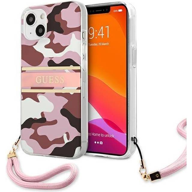 Guess Camo Strap Collection Skal iPhone 13 mini - Rosa