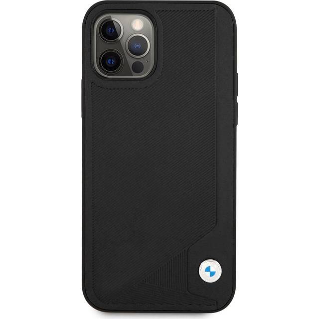 BMW LÃ¤der Deboss Skal iPhone 12 / 12 Pro - Svart