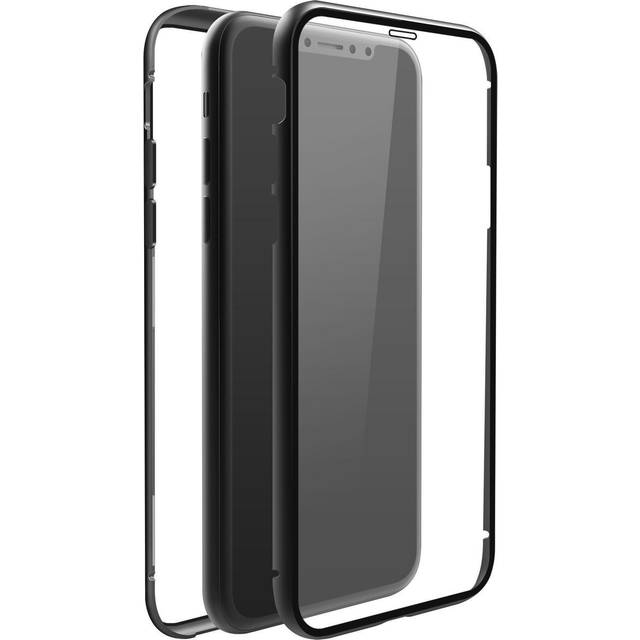 Black Rock skyddsskal "360° Glass" (för Apple iPhone 7/8, perfekt skydd, smal design, plast, fodral 360°) svart