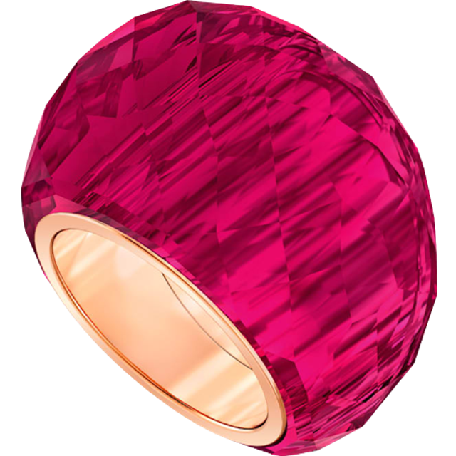 Nirvana ring, Red, Rose gold-tone finish - 52