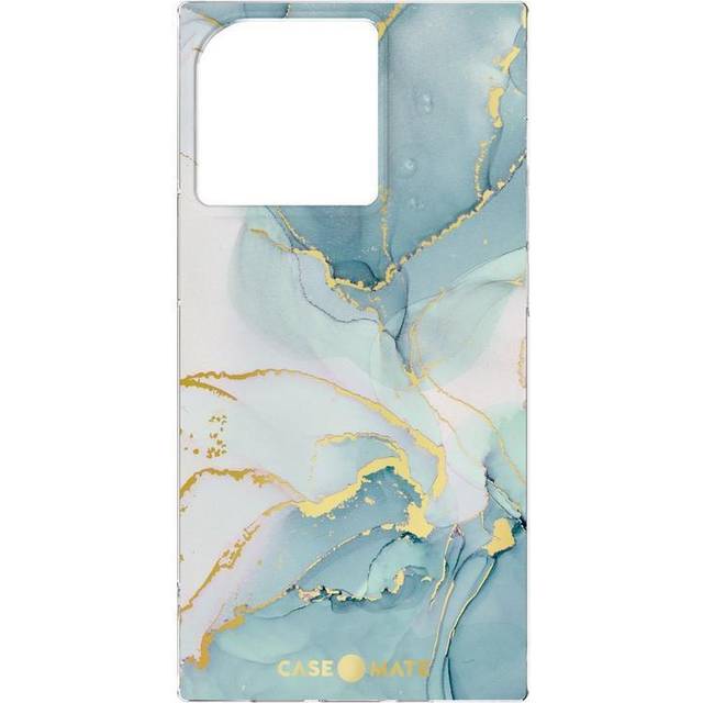 Case-Mate - BLOX - rektangulärt fodral för iPhone 13 - smal - lätt - 10 fot droppskydd - glaciärmarmor