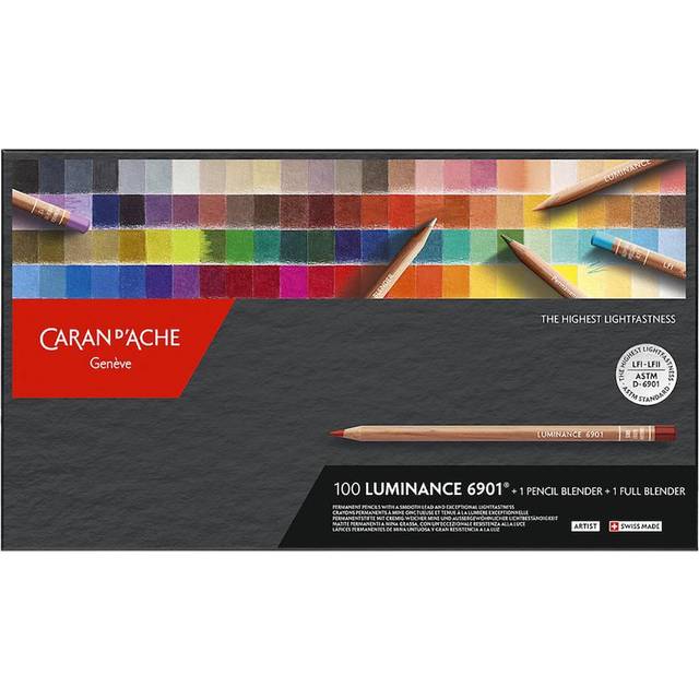 Caran d'Ache LUMINANCE 6901 - Box of 100 + 2 Blenders