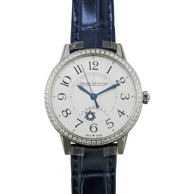 Jaeger-LeCoultre Medium Stainless Steel and Diamond Rendez-Vous Night & Day Watch - White - 34mm
