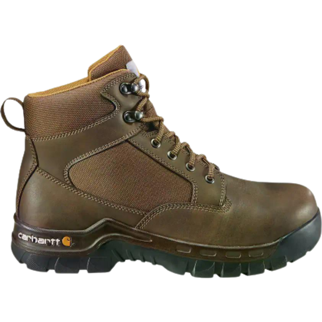 "Carhartt Men's Rugged Flex WP 6"""""""" Steel Toe Work Boot  Chocolate Brown Oil Tanned - 8 M"
