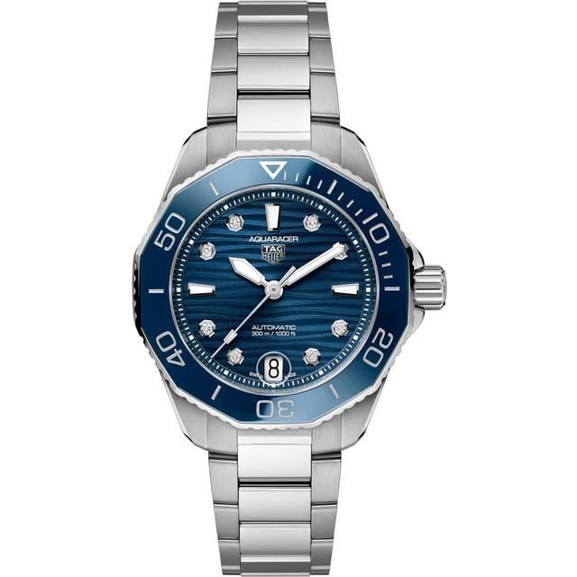 TAG Heuer Ladies Aquaracer Professional 300 Automatic Diamond Watch WBP231B.BA0618 - Blue