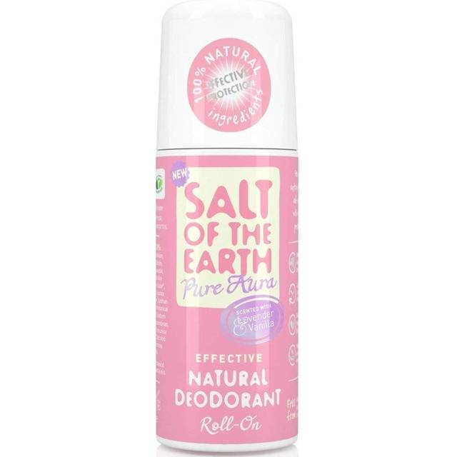 Salt of the Earth Naturlig Deodorant Roll On Lavendel och Vanilj, 100% Naturliga Ingredienser, Effektivt Skydd, Vegan, Cruelty Free - Lämplig för Kvinnor, Män och Barn - 75ml
