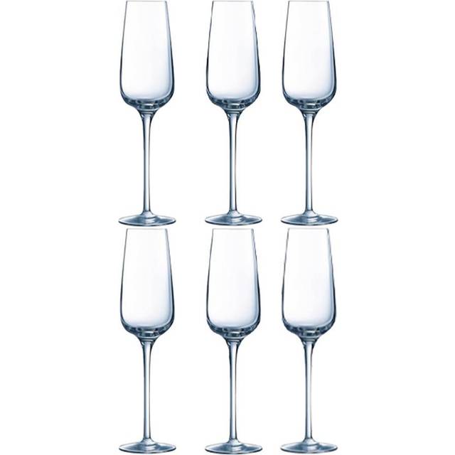Set of 6 Sublym Flute 210ml - Multi (star)