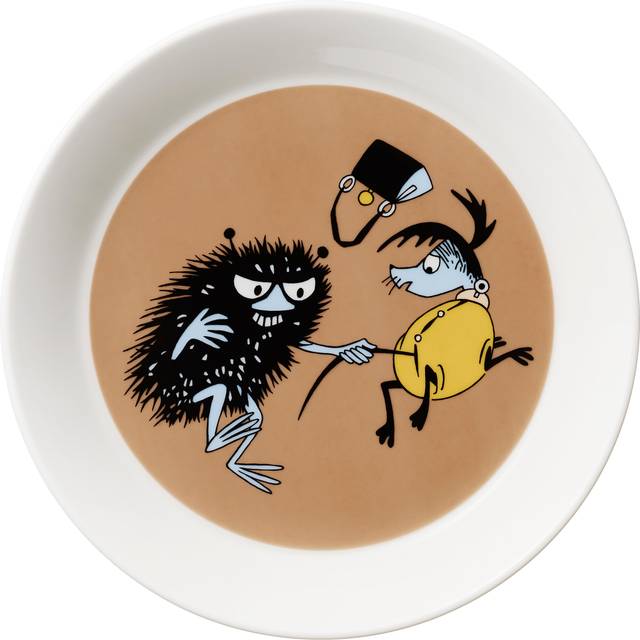 Moomin Arabia - Mumin Tallrik 19 cm Stinky I Farten - Assietter - Tove Jansson - Brun