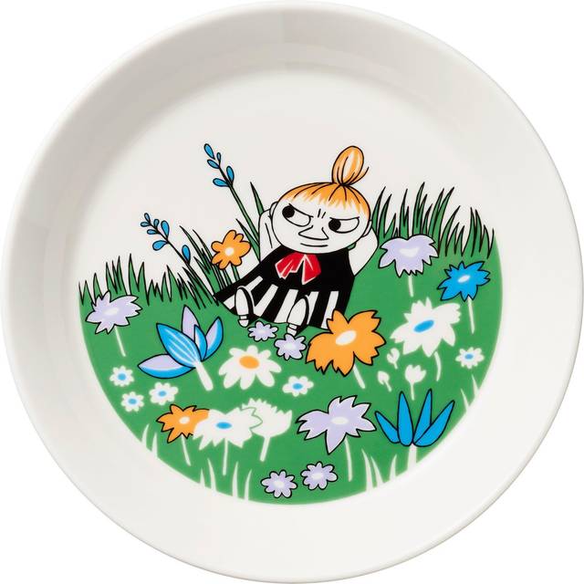 Moomin Arabia - Mumin Tallrik  19 cm Lilla My På Ängen - Assietter - Tove Jansson - Vit