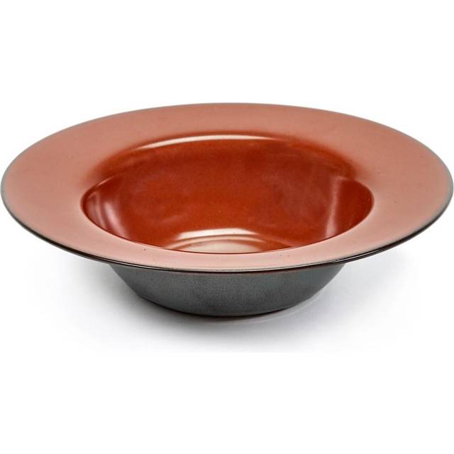 Serax Terres de Rêves djup tallrik 21,3 cm Rust-smokey blue - Röd