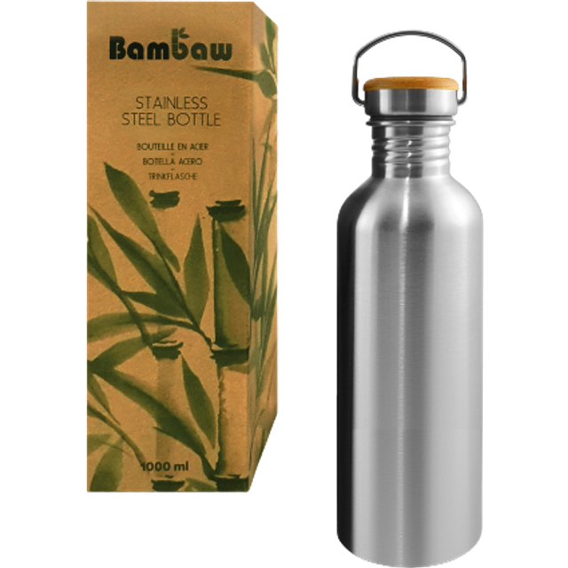 Single wall Stainless Steel Water Bottle | 1 Litre Water Bottle | Eco Friendly Reusable Bottle | Campfire Proof | Plastic Free and Leakproof