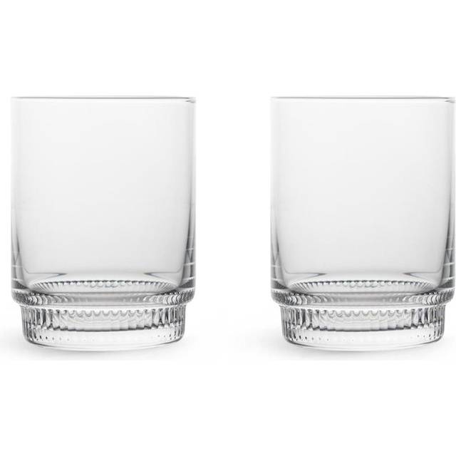 Saga låg tumblerglas 2-pack - Klar