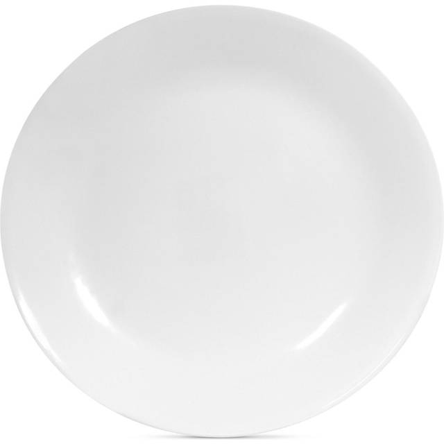 "Corelle Winter Frost Plates White Dinner 10-1/4"" Dia. (Pack of 6)"