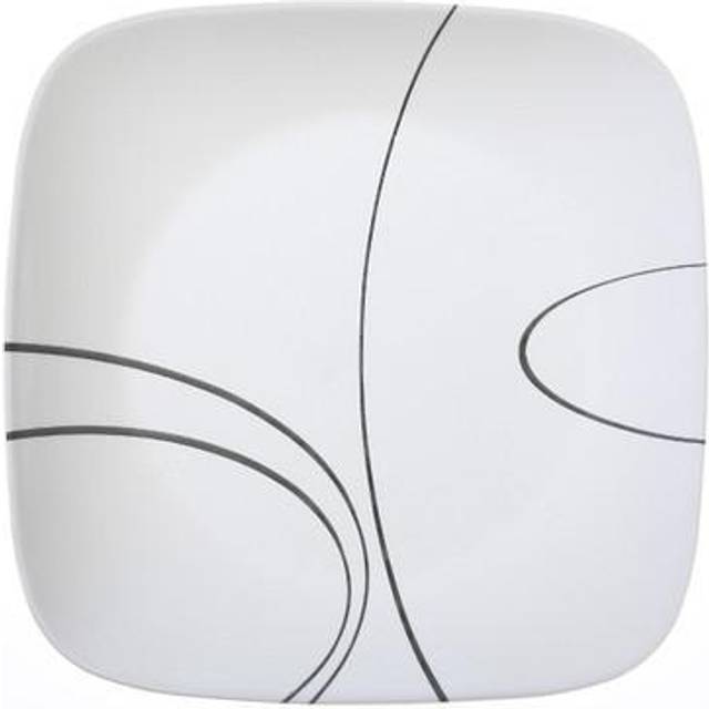 corelle Square Simple Lines 1025A Dinner Plate (Set of 4)