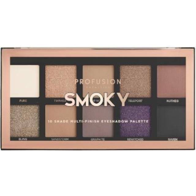 Profusion Cosmetics Smokey - 10 Shade Eyeshadow Palette